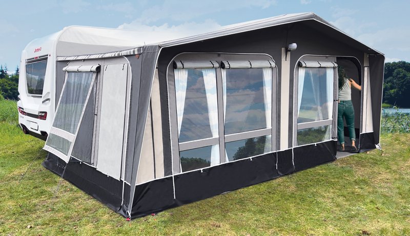 Isabella Nordic. Fås i 2 dybder; 2,4 og 3 mtr. Luksusfortelt skabt til brug hele campingsæsonen